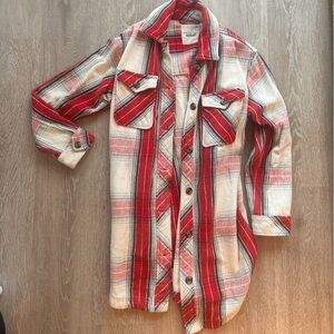Aerie! Super cute and soft casual shirt (XS) (RED) (LIKE NEW)